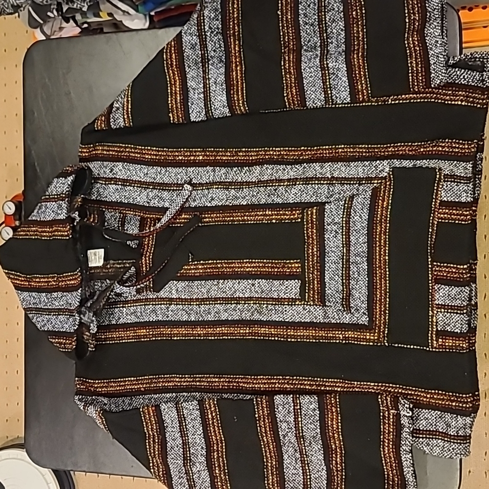 Rasta black/white Baja hoodie XXL